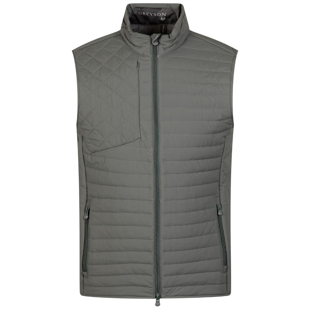 NWT Greyson Yukon Ultralight Vest Size Large Scareb Grey Bay Golf Club